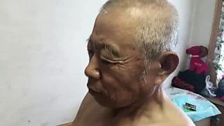 Chinese grandpa fucks whore