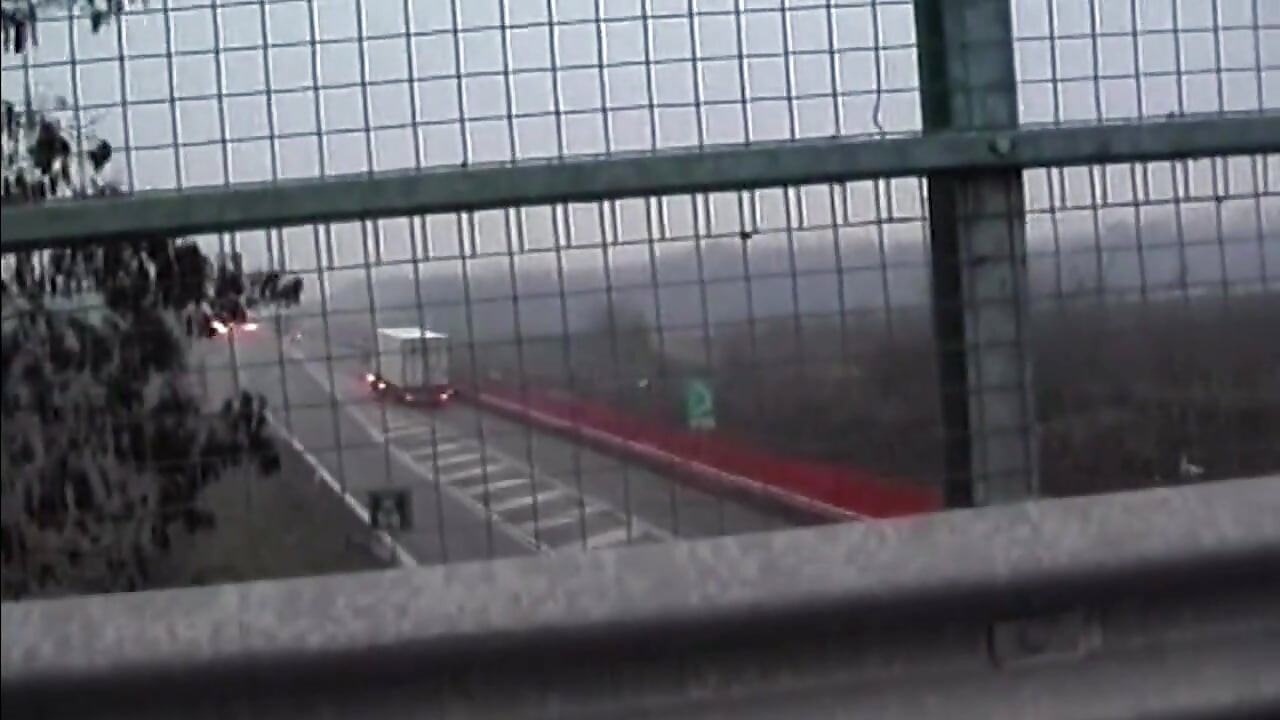 Horny MILF Stuffing Huge Dildo in Highway Adventure