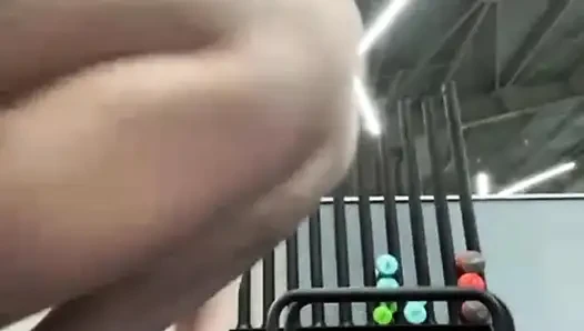 Horny girl fucking in public Gym