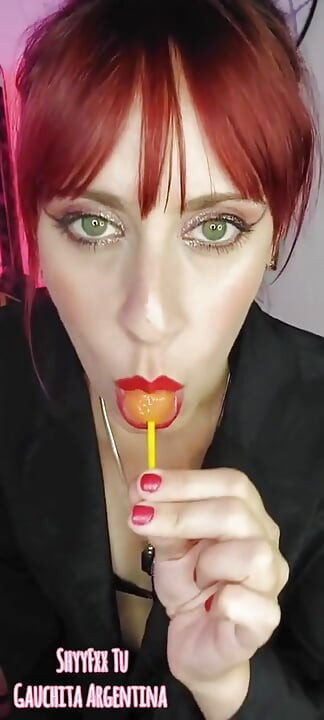 Shyyfxx Your Bossy Boss Jerks Out with a Lollipop and Forces You to Lick Her Pussy Humiliation