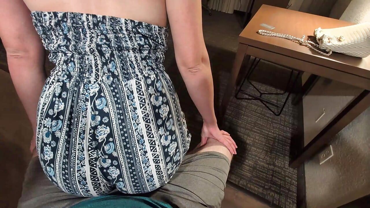 creaming shorts during lap dance from redhead