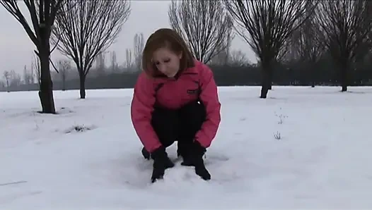 Naughty and naked woman banged by a younger boy in a chalet