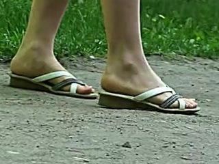 Walking in flipflops 1