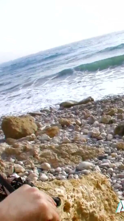 Blonde Dickxy getting her anal hole plugged at the beach | Clip 3