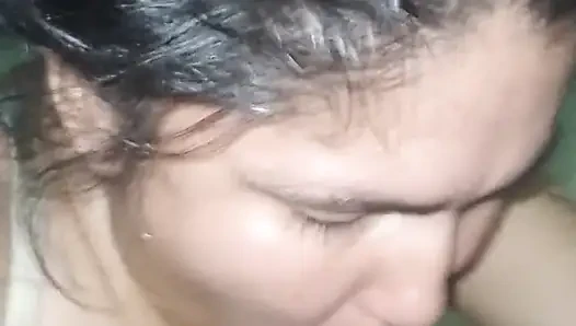 Wanitaku ngentot dan nyepong kontol, aku crot di mulutnya