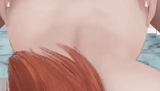 Kızıl saçlı öğretmen büyük yuvarlak götüne bir yarağı siktiriyor - 3 boyutlu porno