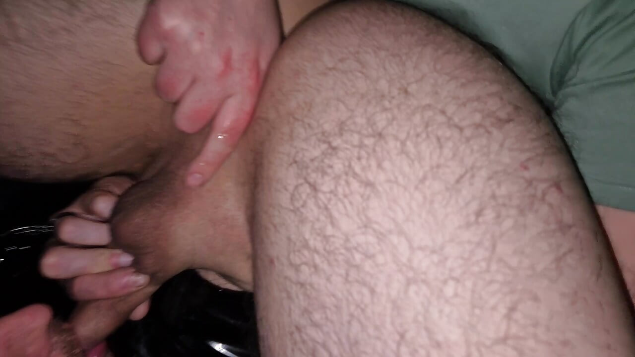 Self sucking and rimmed assist- Strained sloppy cock