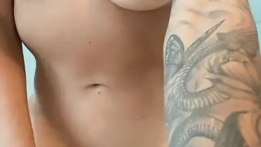 Hot striptease and up close pussy orgasm