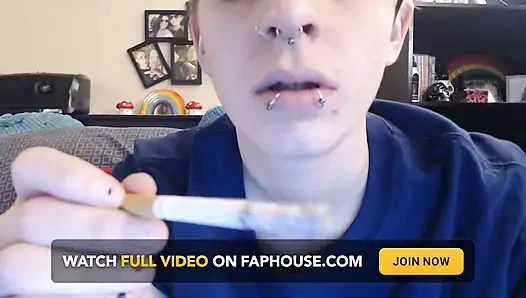 Dyke blows smoke in your face