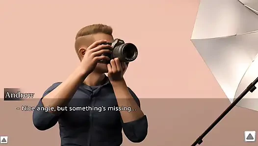 The Stepmother Is Alone in the Room, Secretly Having Fun with the Photographer on the Bed