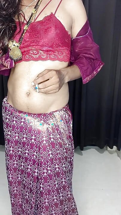 my sexy hot saree and bra panty