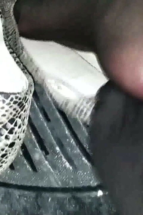 Dangling and Footplaying with Snaked Designed Flats in the Car
