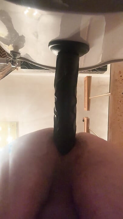 XL dildo deep analysis filling.