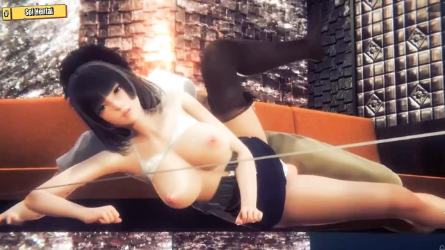 Hentai 3D - Pickup girt at restaurent , doggy make her cum.