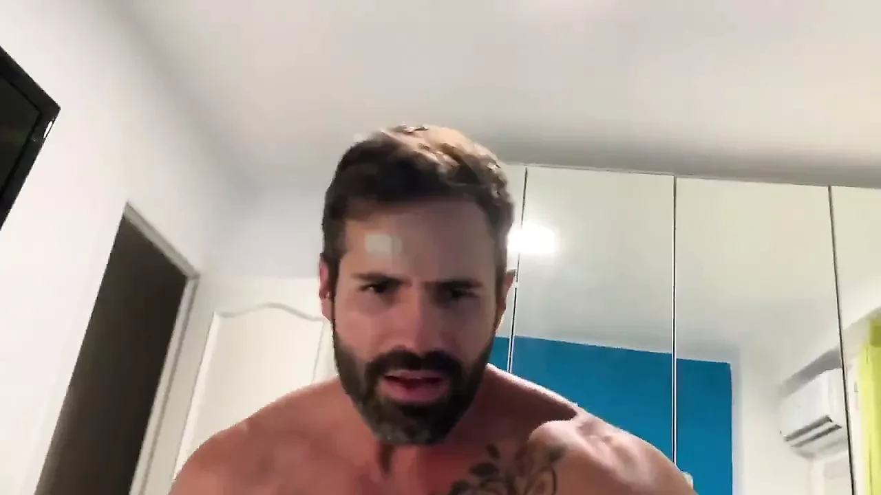 Sexy hunks rides cock