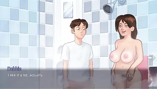 SUMMER TIME SAGA"NEW UPDATE! MILF STEP-MOM DEBBIE IS CAUGHT AND FUCKED BY STEPSON!
