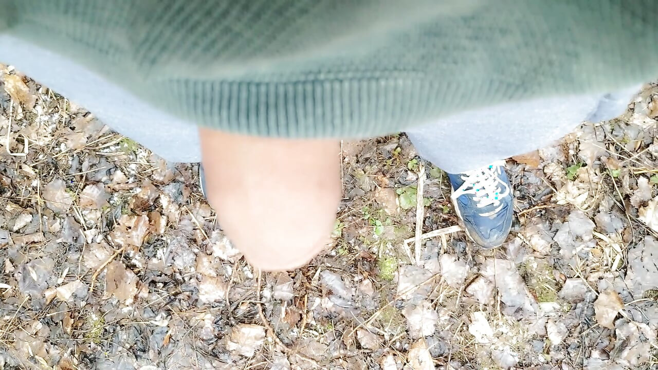 Cheesy Dirty Unwashed Cock Outdoor Walking Part 1