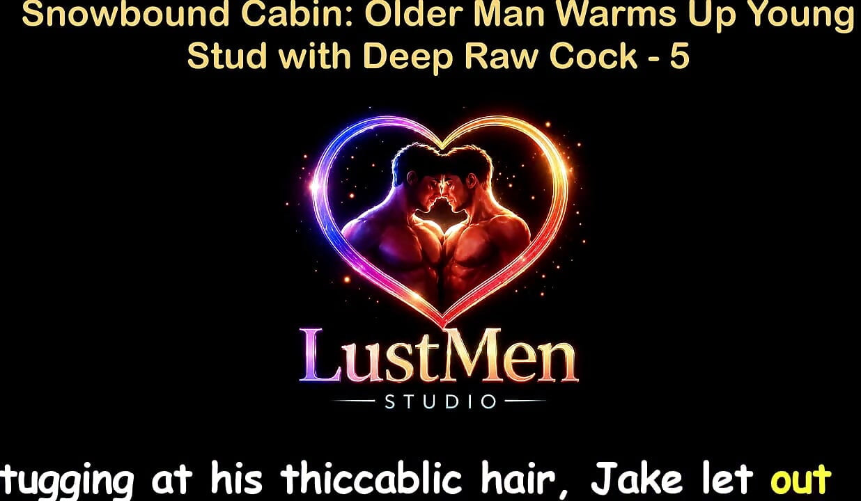 English Audio Gay Sex Story - Snowbound Cabin Older Man Warms up Young Stud with Deep Raw Cock - Part 5