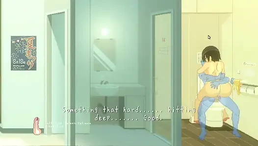 Hentai oyunu - kalın büyük memeli kadının yaz plaj seks macerası