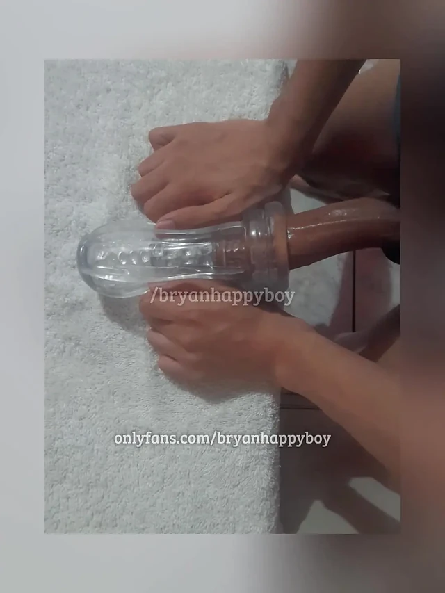 Cute twink fucks a pocket pussy for the first time