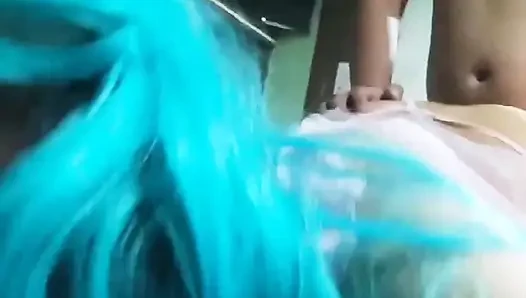 Неверная мексиканка Отаку предпочитает другой член, чем ее бойфренд