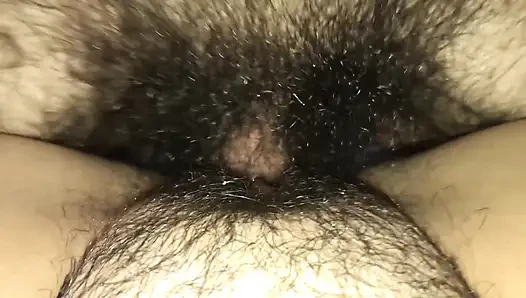 Italian hairy pussy cums the best Pov creampie