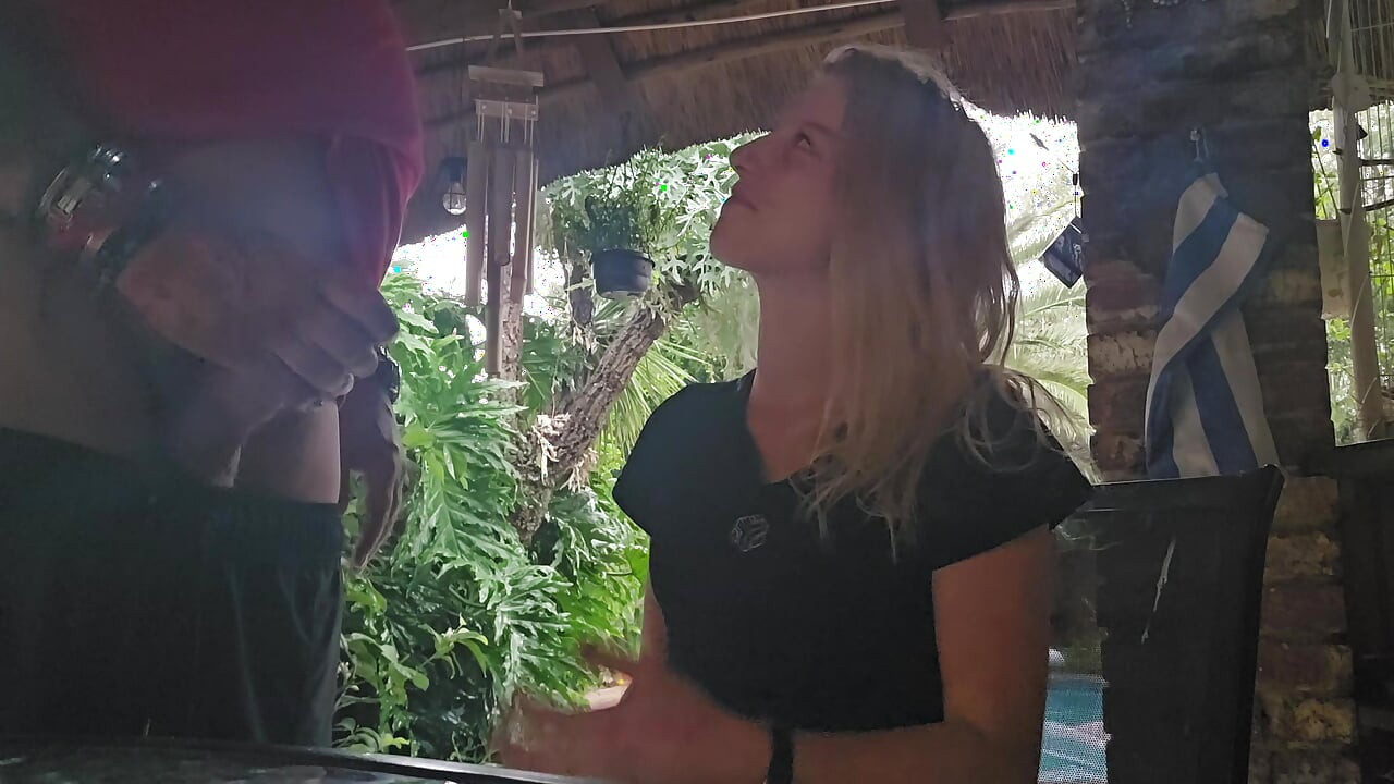 18 Year Old Sucking Cock Outdoor at Holiday Resort
