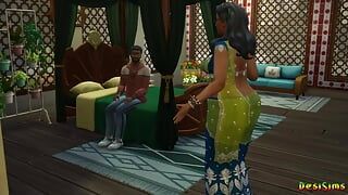 Une mamie indienne sexy a partagé le lit de motel avec moi