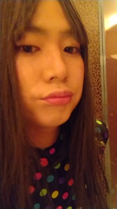 Japanese crossdresses masturbate wearing colorful morphsuit | Clip 2