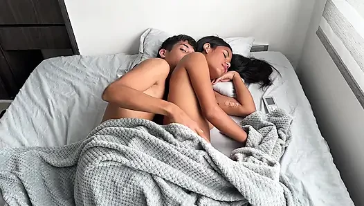 I Share Hotel Room with My Latina Hermastra and I Fuck Her Huge Ass, I Come on Her Rich Pussy