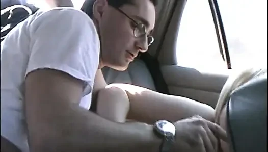 Horny Young Girl with Hairy Pussy Fucked in Car and Cum on Huge Tits by Big Amateur Cock
