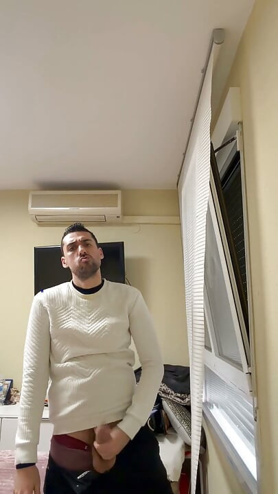 Hot Stepdaddy Showing off Big Cock