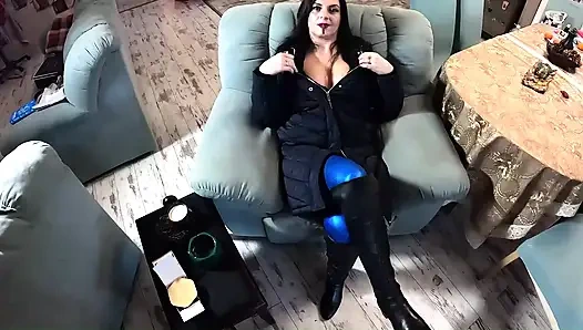 Dicke Titten, Cameltoe & Deepthroat JOI - Versaute Blowjob, Gesichtsfick & Spermaspiel