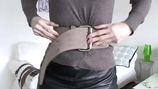 Belt Fitting in the Living Room, Part 2, Lady Victoria Valente