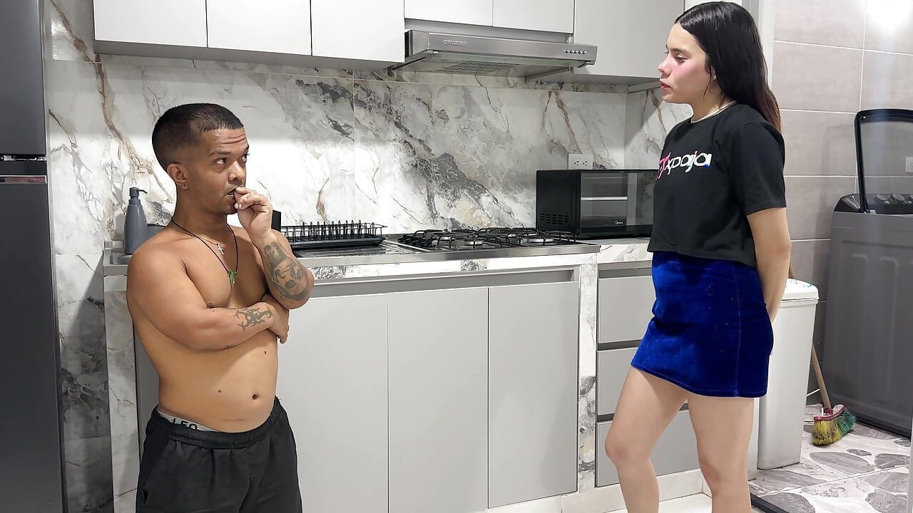 Naughty Stepsister Teases Her Little Stepbrother Until She Sees His Huge Cock, Gets Very Horny and Fucks Him Hard