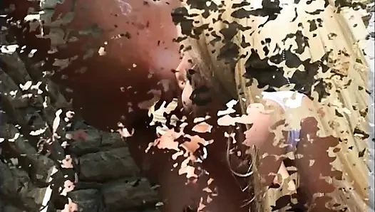Sexy Dildo Shower in Pussy Between Three Beautiful Lesbian Sluts