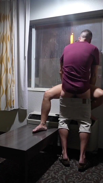 Unforgettable moment from "Pregnant Sex with Door and Window Open at Hotel"