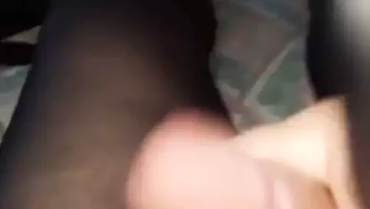 Naylon ve külot boşalmak sonra alışveriş