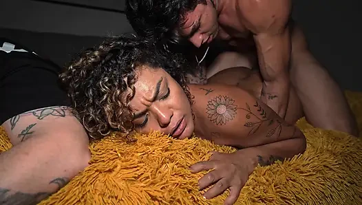 Motherfucker fucked her right in front of me! Rough sex next to the cuckold...