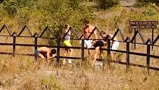 Judith Fox and Rita Faltoyano Fucked Outdoors on The Rocks
