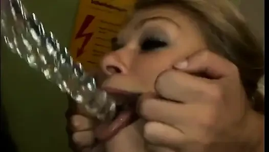 Hot chick rides cock and takes anal while wearing plaid skirt