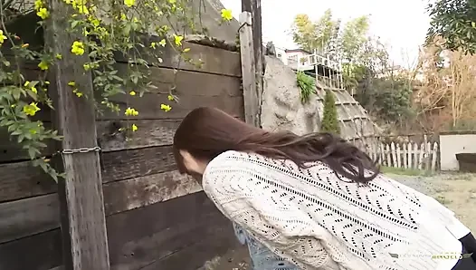 After the man ejaculated, she inserted a finger inside her vagina
