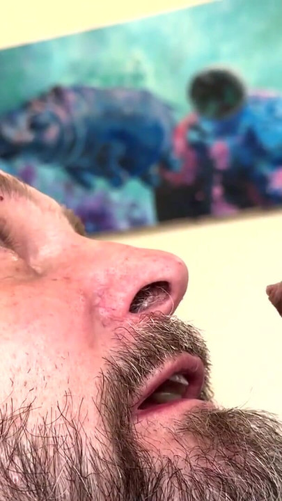 Musky Blue Collar Blowjob - uncut working man | Clip 1