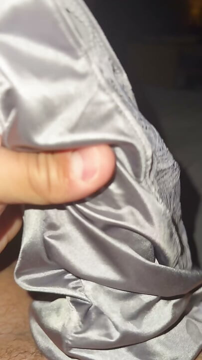 Silver soiled nurse panties