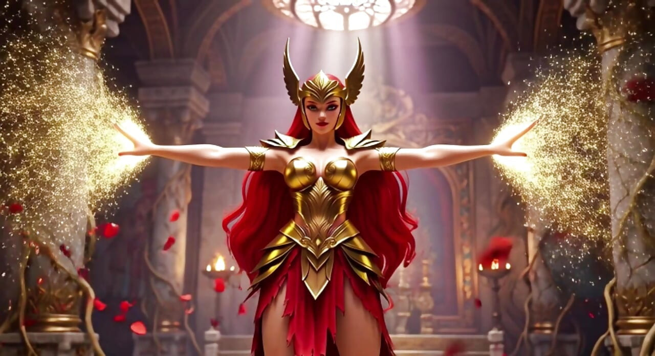 Malenia Blade of Miquella Sensual Throne Routine in Decayed Elphael with Revealing Armor and Provocative Poses