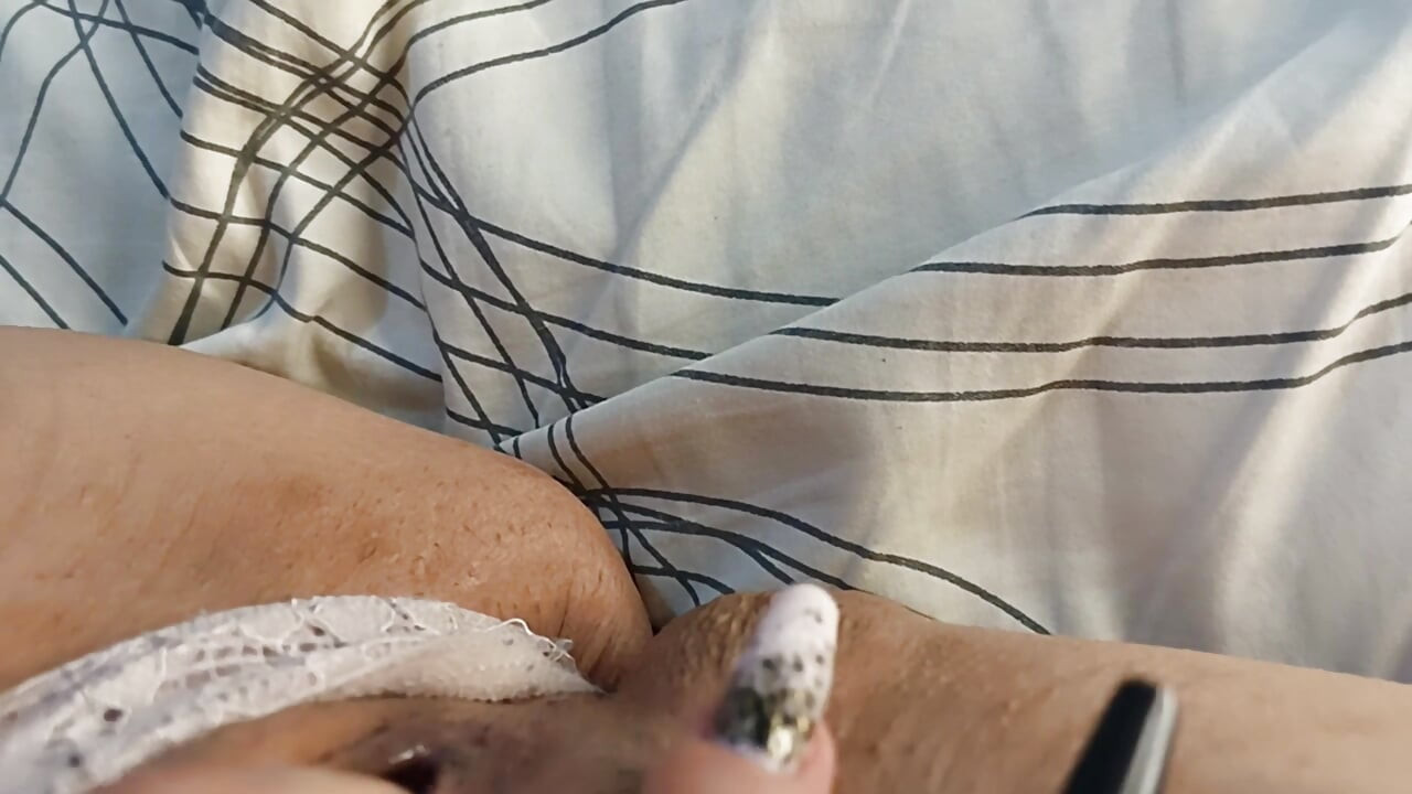 hairy and wet vagina, big tits exposed while masturbating hard