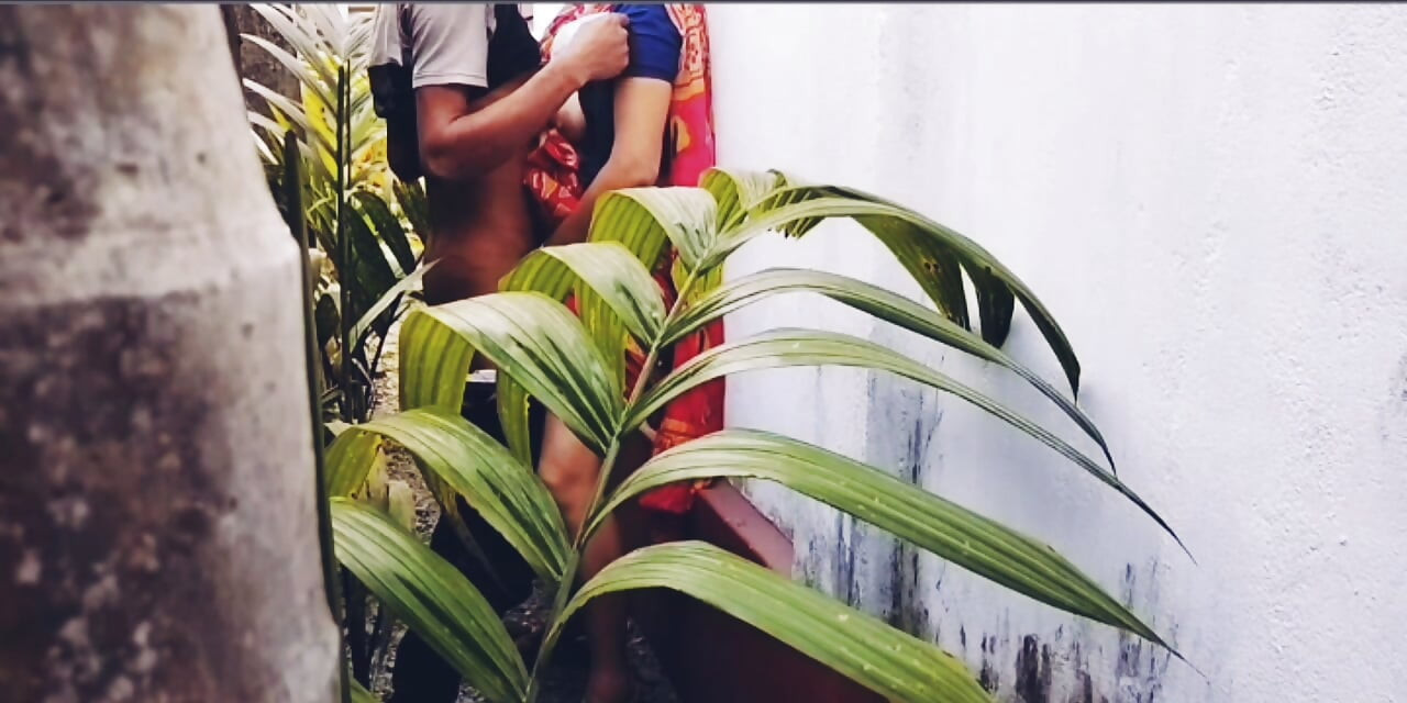 Busty Blonde MILF Bhabi Offers Her Perfect Curves To Her Handsome Devar in outside