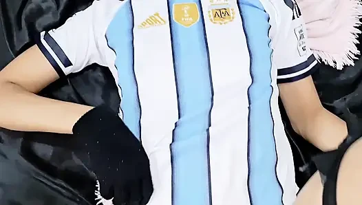 Little Argentinian takes off an adult's condom to fuck for World Cup tickets.