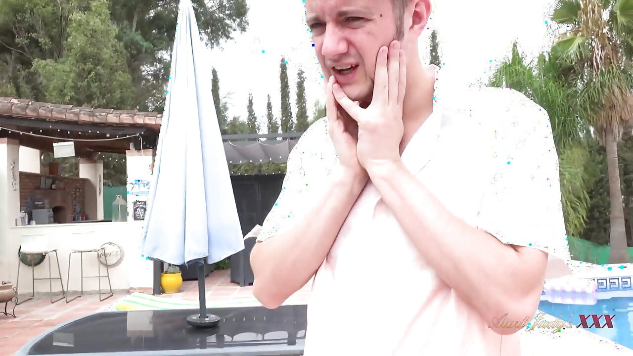 47yo Busty Mature MILF Marie Fucks the Pool Boy