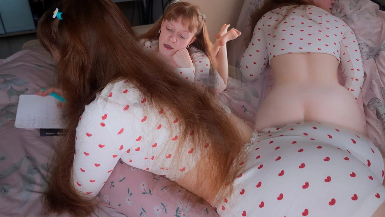 Helped my stepsister with math and she let me fuck her tight pussy as a reward